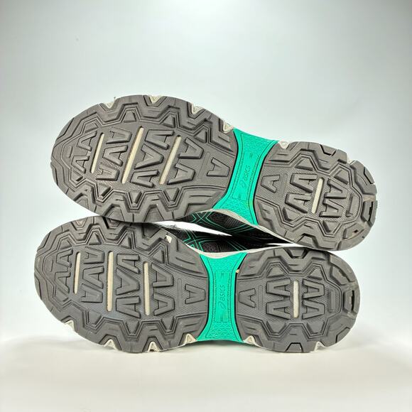 ASICS Gel-Venture 8 Black Green Trail Running Shoe Lace Up 1012B230 Women’s Sz 9 - Picture 8 of 10